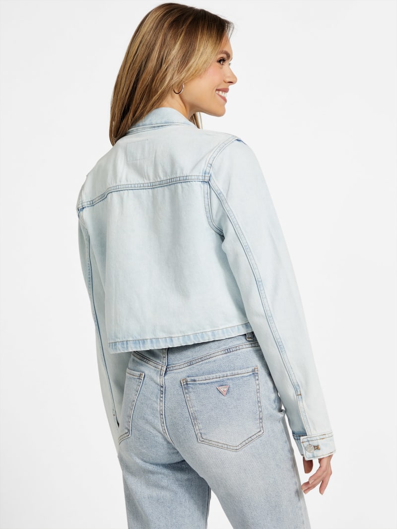 Lyra Cropped Denim Jacket | GUESS Factory