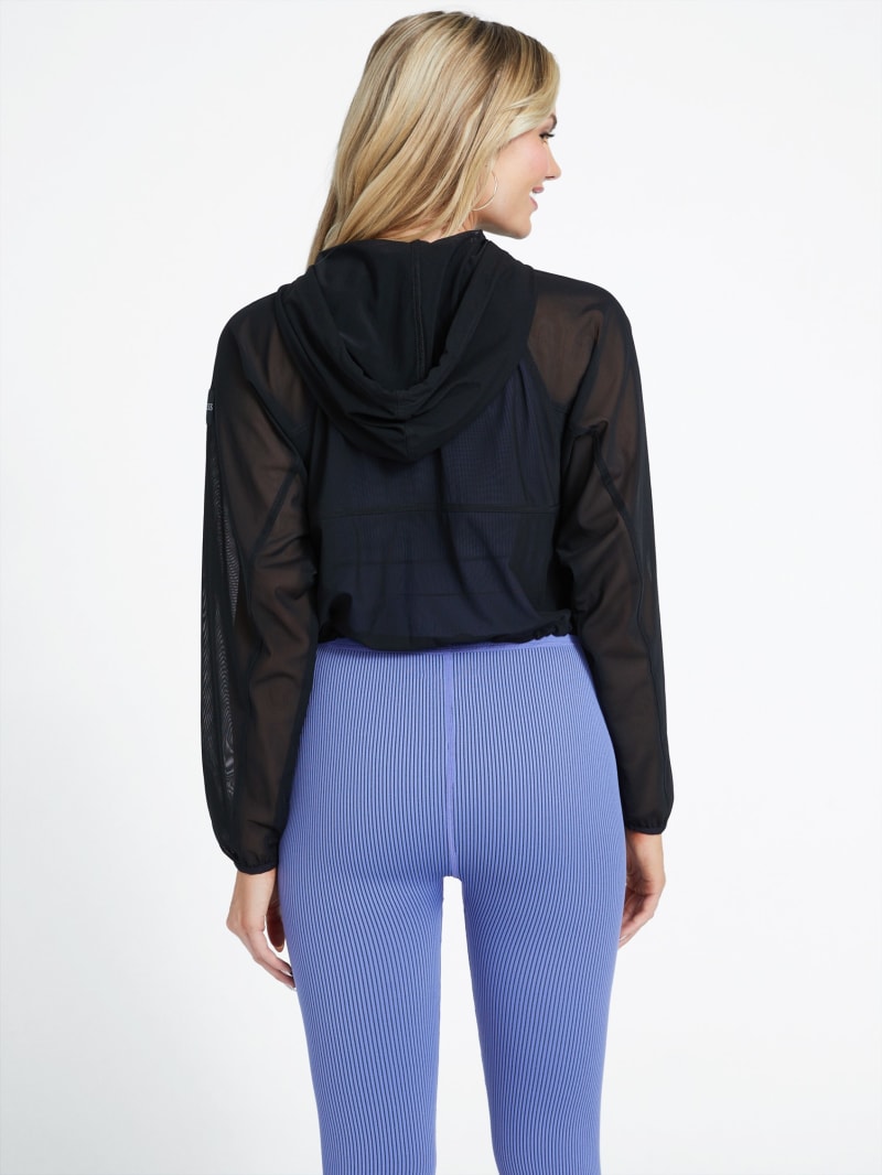 Erin Sheer Hooded Top | GUESS Factory
