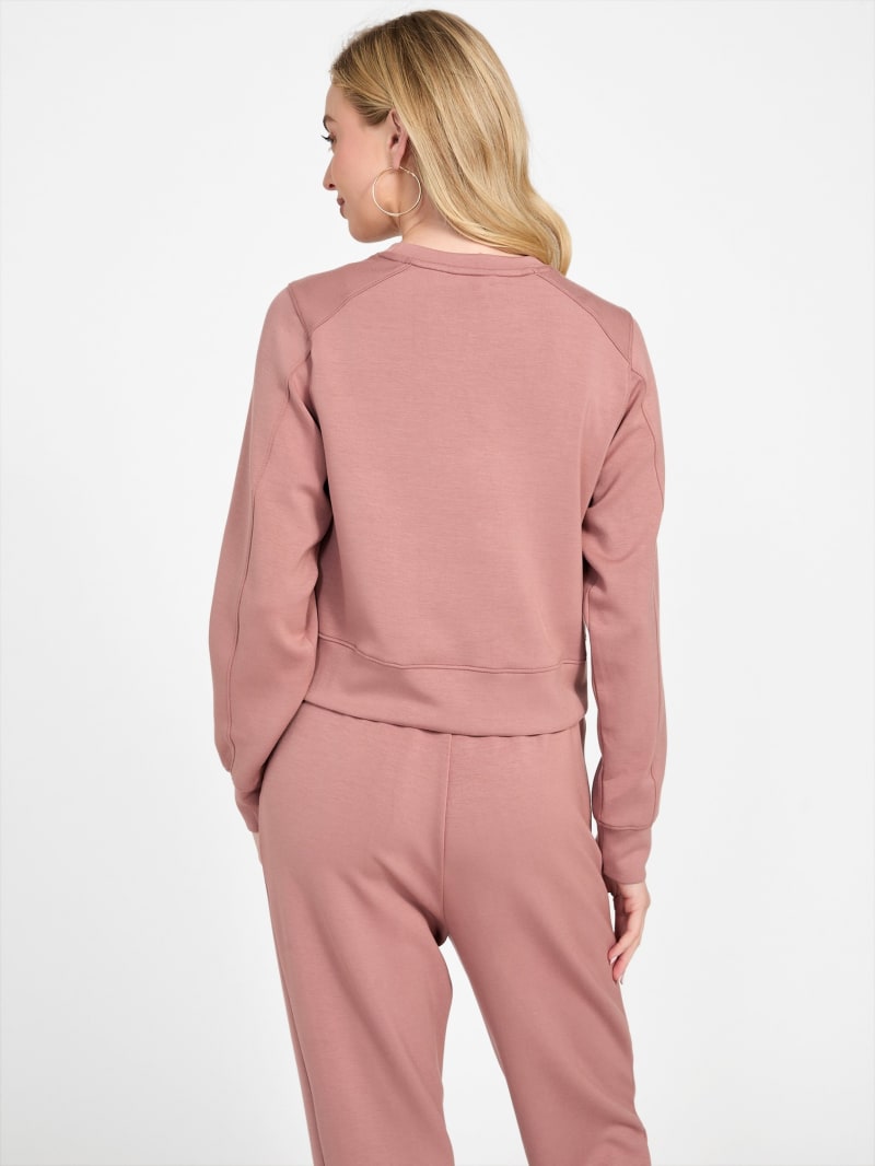 WOOALONG Signature basic sweatshir (裏起毛) UK1290 Asha Soft Fluffy Sweater Grey Marl | ALLSAINTS US