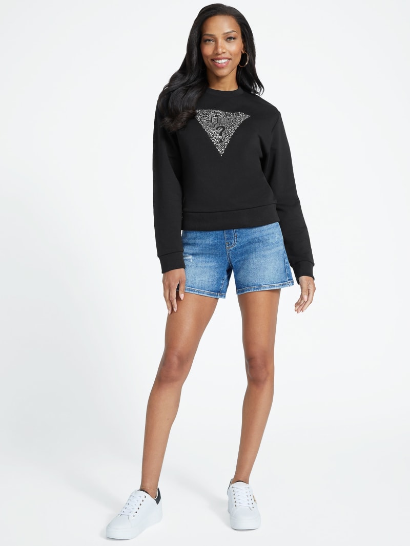 Factory Trina Triangle Logo Sweatshirt Black L