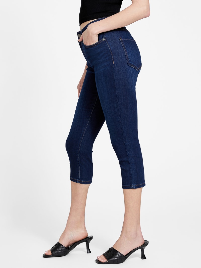 Eco Violeta Mid-Rise Capri Jeans