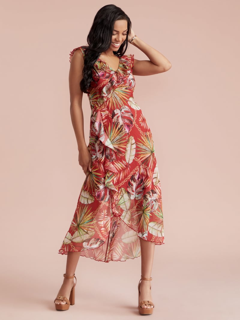 新品 Xena Eco Printed Factory GUESS | Dress Maxi 絵画