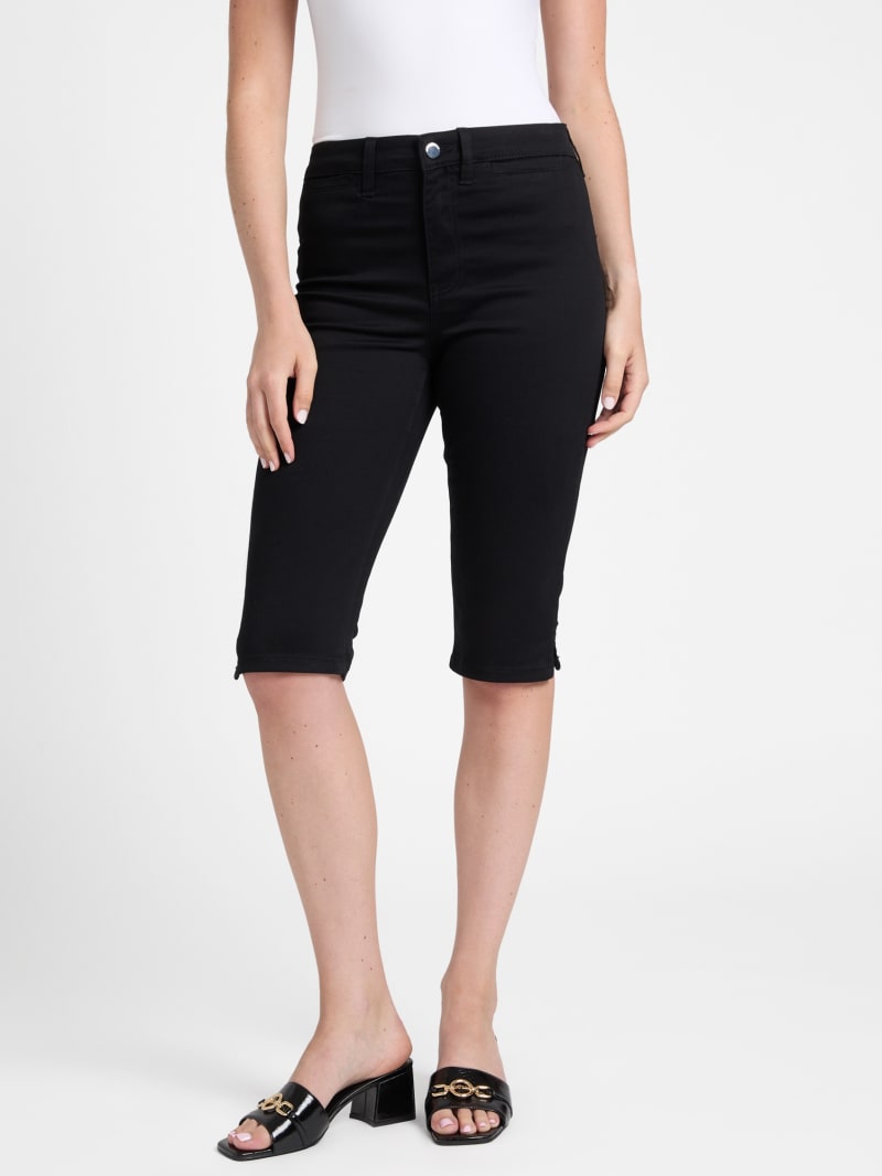 Caren Sateen Capri Pants | GUESS Factory