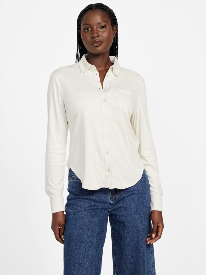 Chemisier Outlet Chemisier Guess Femme Chemisier Coupe Cintrée