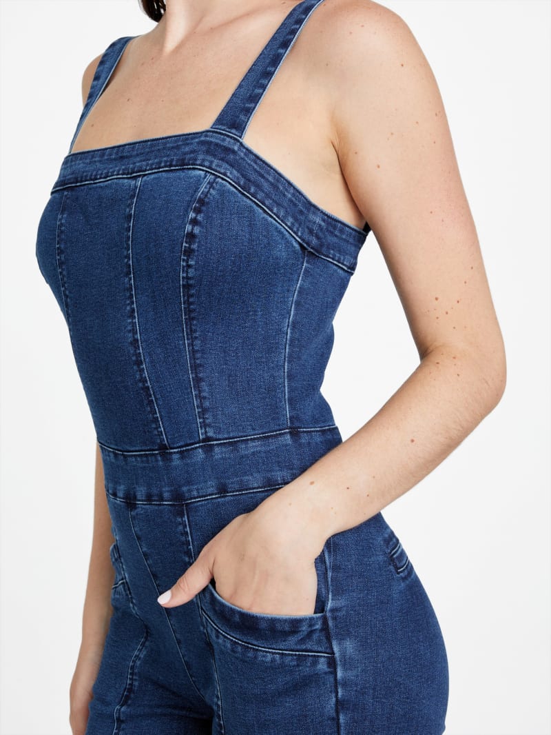 Eco Selena Denim Jumpsuit | GUESS Factory