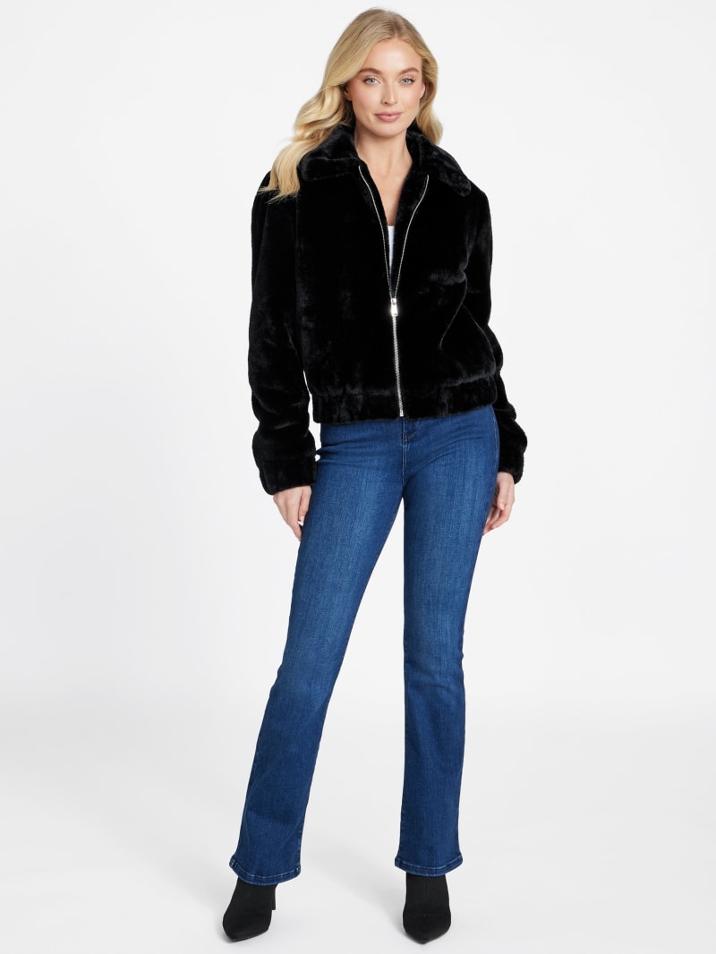 Marlin Faux-Fur Jacket | GUESS Factory Ca