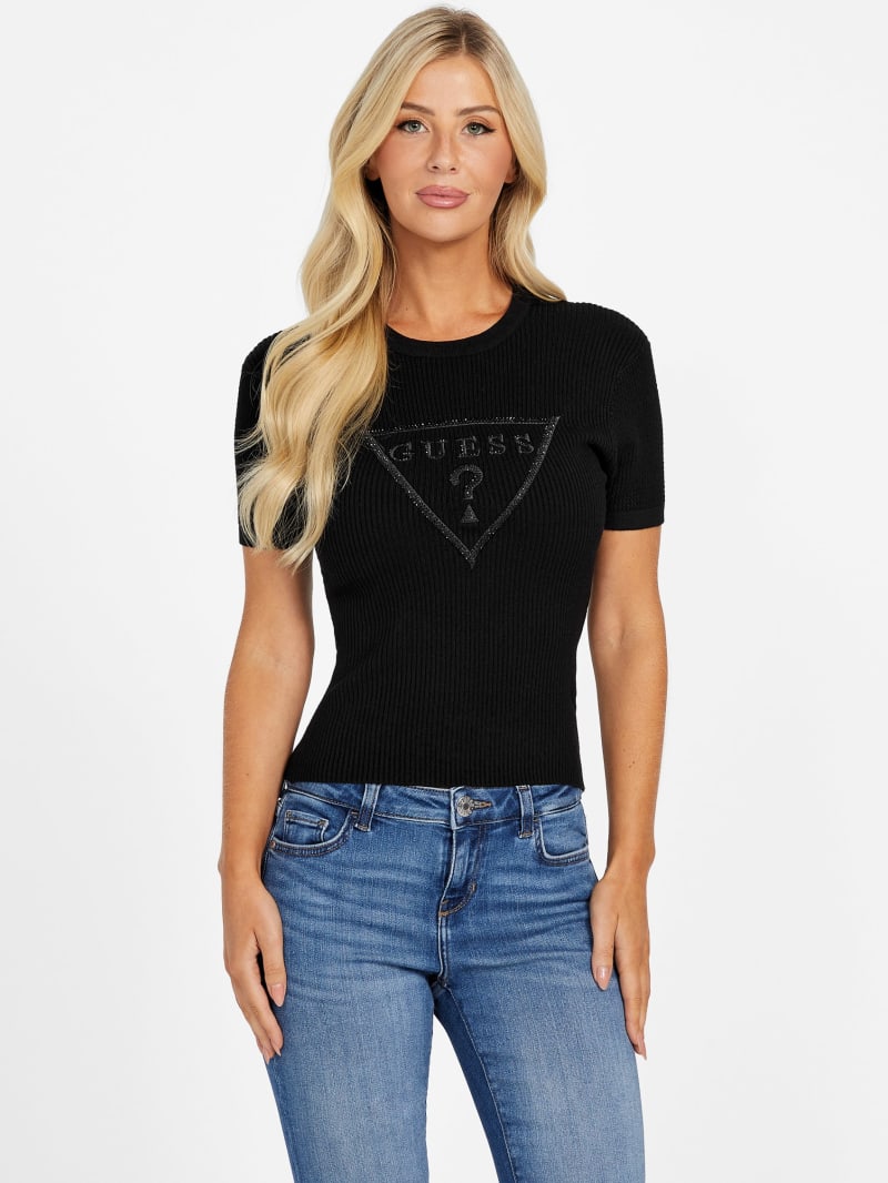 Eco Amaira Logo Sweater Tee | GUESS Factory
