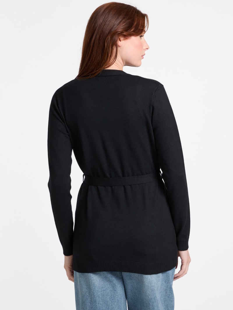 Peggy Logo Rhinestone Cardigan | GUESS Factory