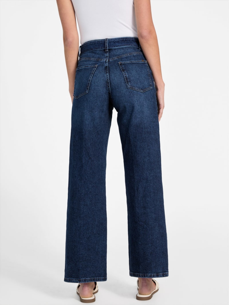 Clover Belted Wide-Leg Jeans