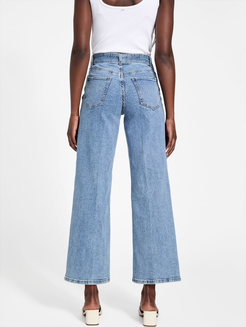 Clover Belted Wide-Leg Jeans
