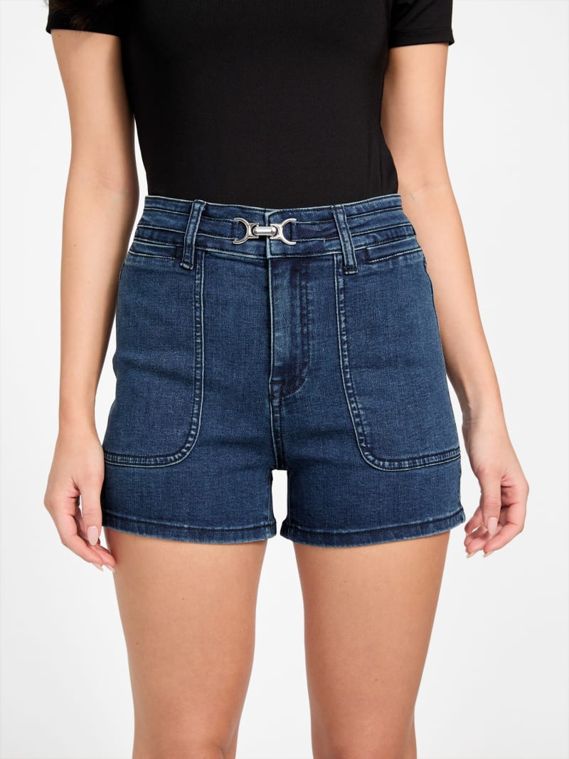 Dahlia High-Rise Denim Shorts | GUESS Factory
