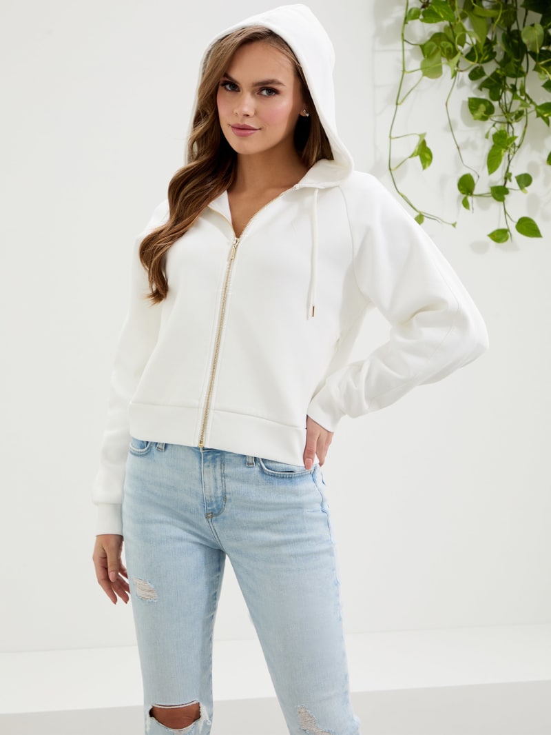 トップス journalstandardluxe Print Damage Pull Katana Zip-Up Hoodie | GUESS Factory