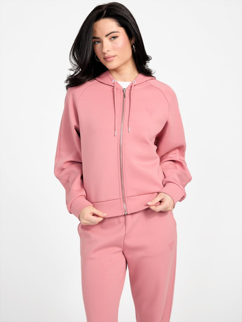 トップス 9090girl Logo Zip Hoodie Charcoal pink S 90 Logo Glitter Light Zip Hoodie【9090girl】 – YZ
