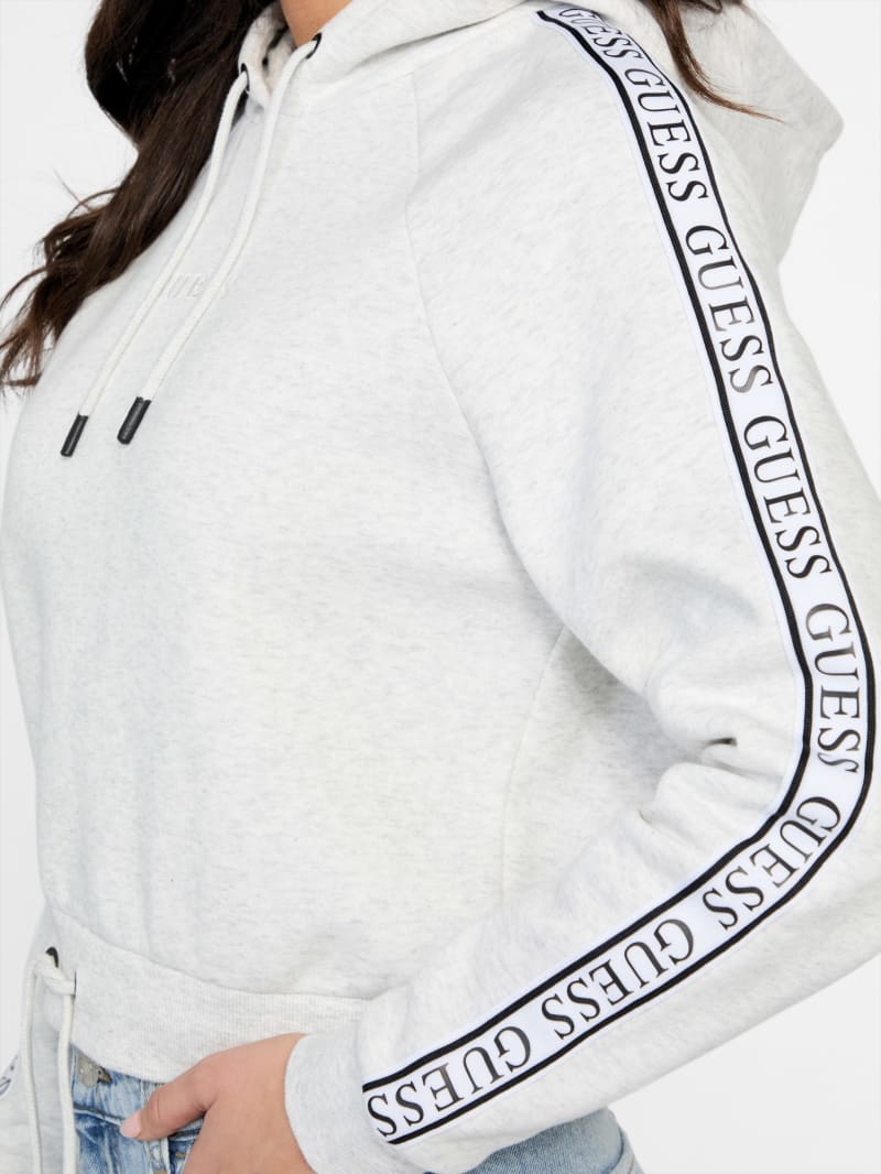 Annalise Logo Tape Hoodie | GUESS Factory