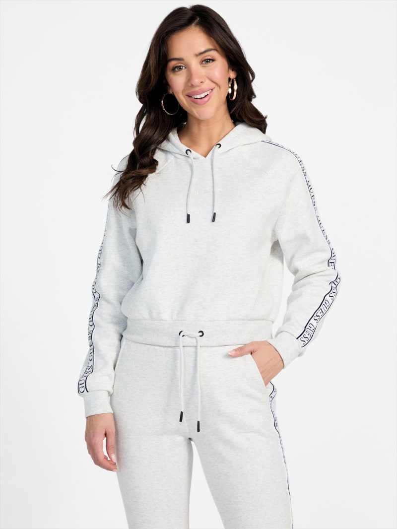 【BAON】23SS★ [BANONHOUSE] Ikyu Banding Hood Leather Jumper Annalise Logo Tape Hoodie | GUESS Factory