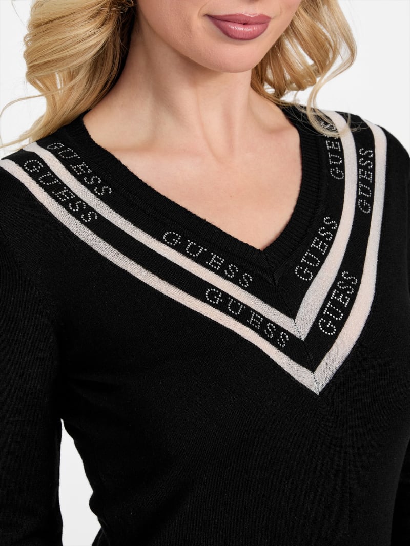 Eco Isa V-Neck Sweater Top | GUESS