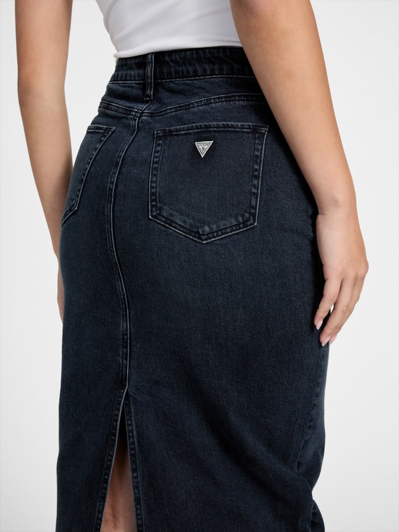 Tee Denim Midi Skirt