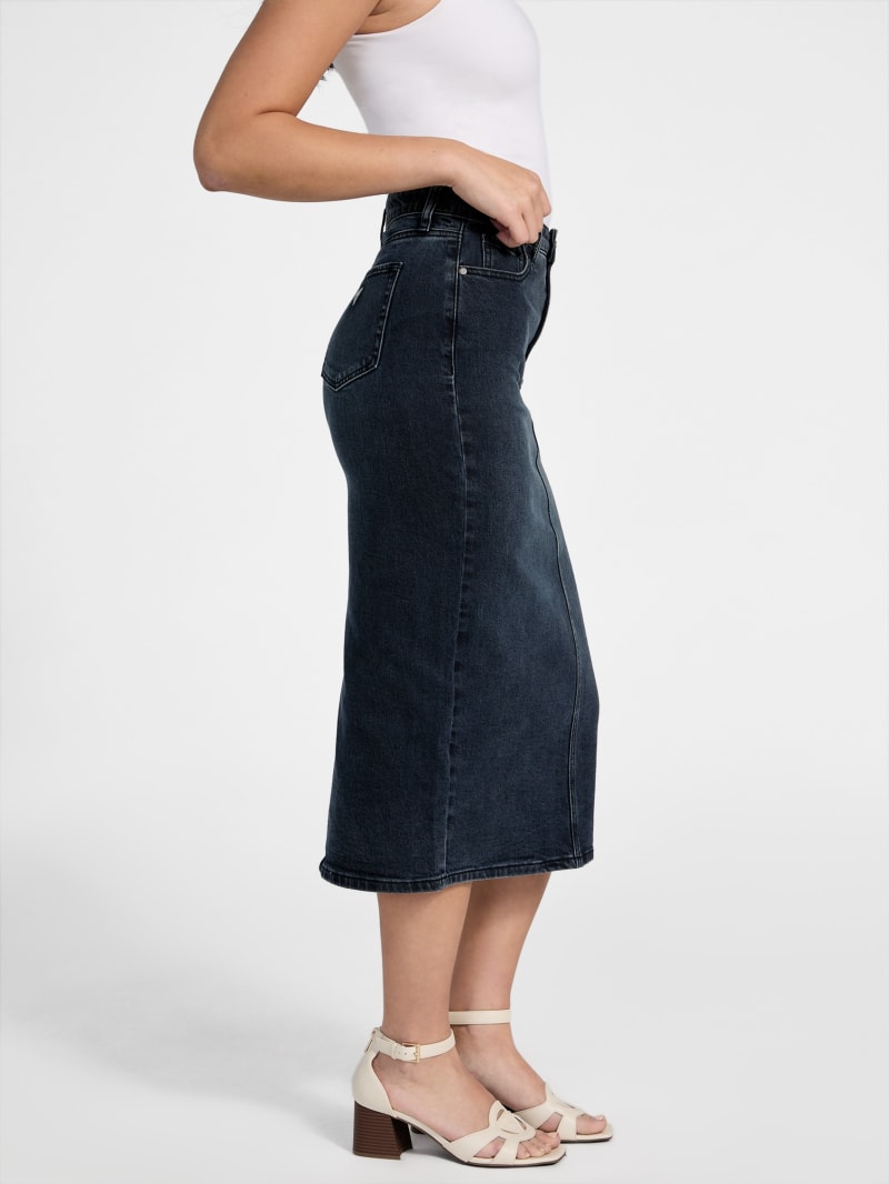 Tee Denim Midi Skirt
