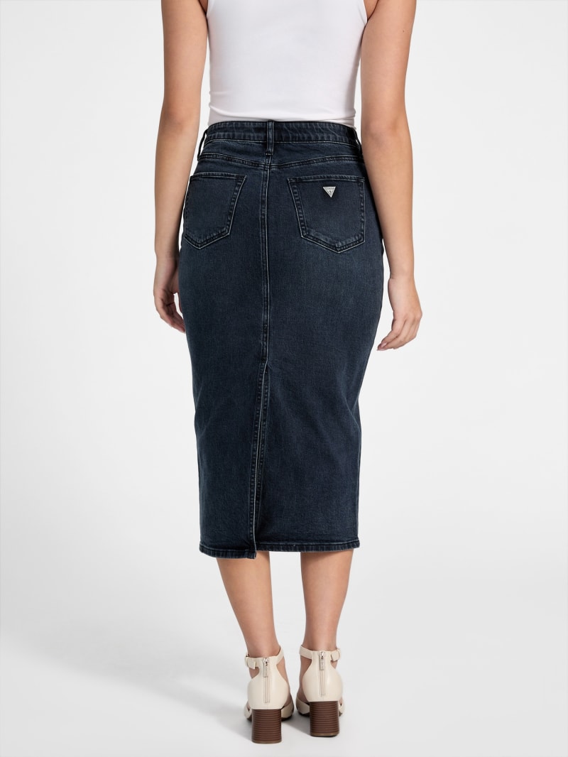 Tee Denim Midi Skirt