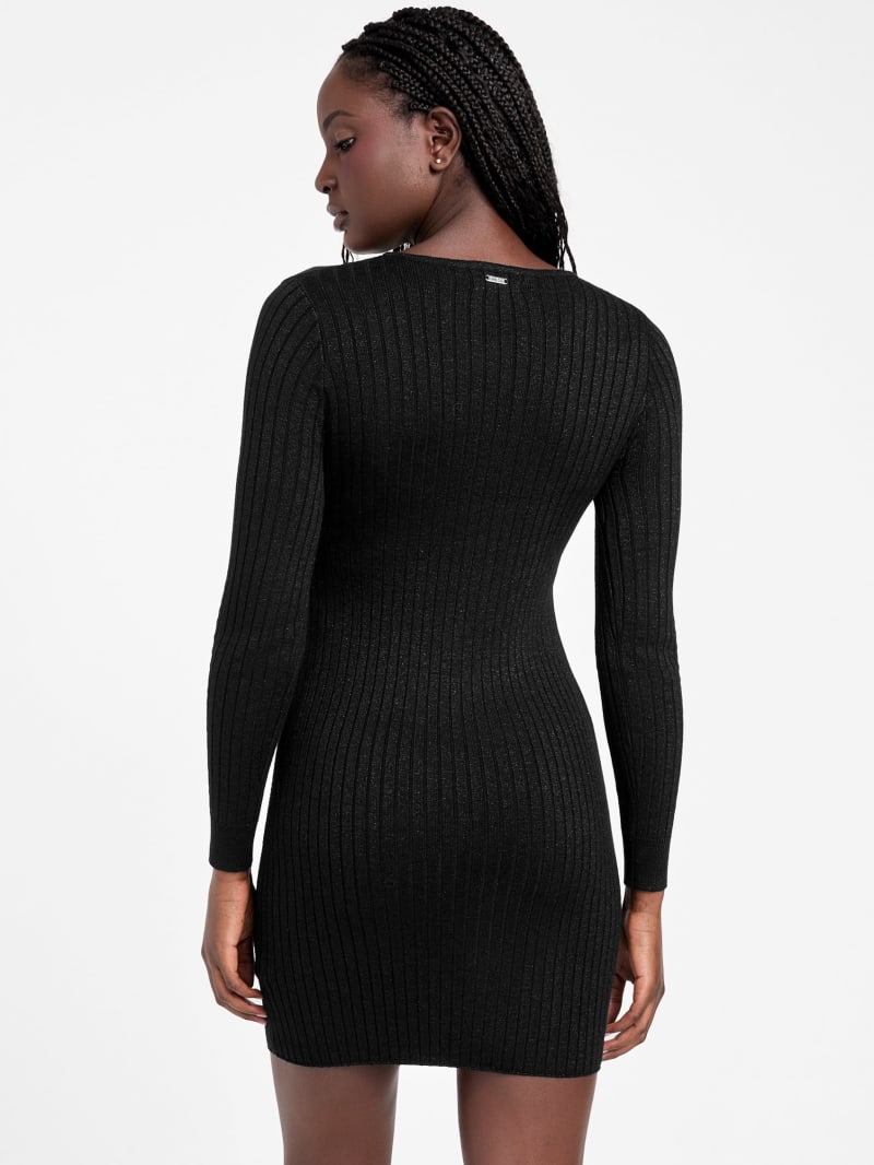 Angelica Shimmer Sweater Dress | GUESS Factory