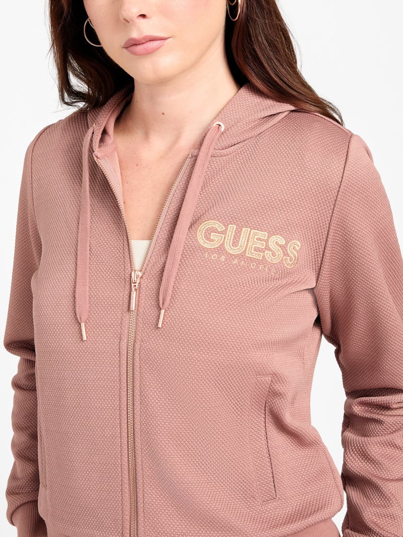 Casandra Jacquard Zip Hoodie