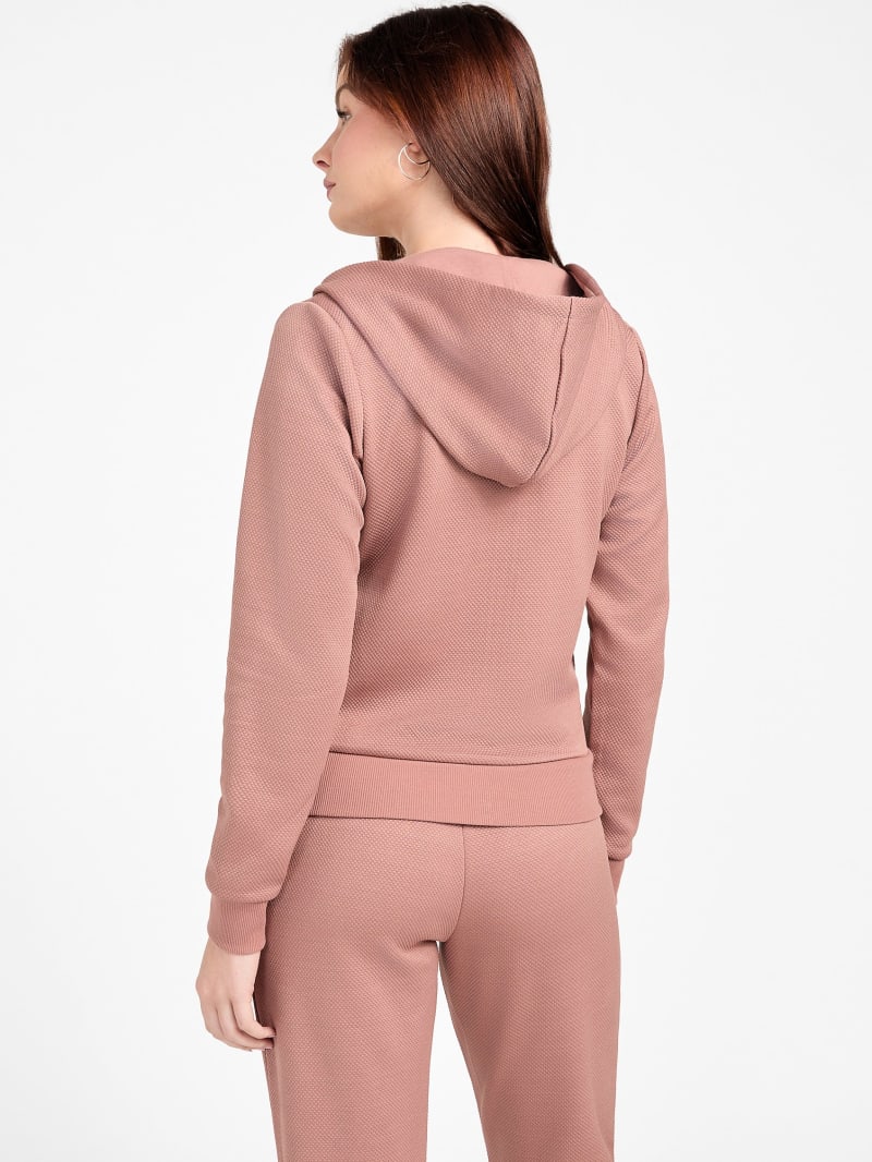 Casandra Jacquard Zip Hoodie