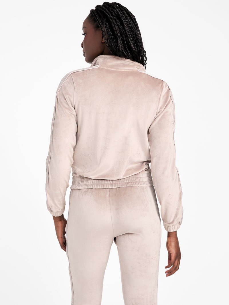 Eco Janess Logo-Tape Velour Jacket
