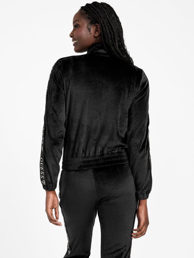 Eco Janess Logo-Tape Velour Jacket
