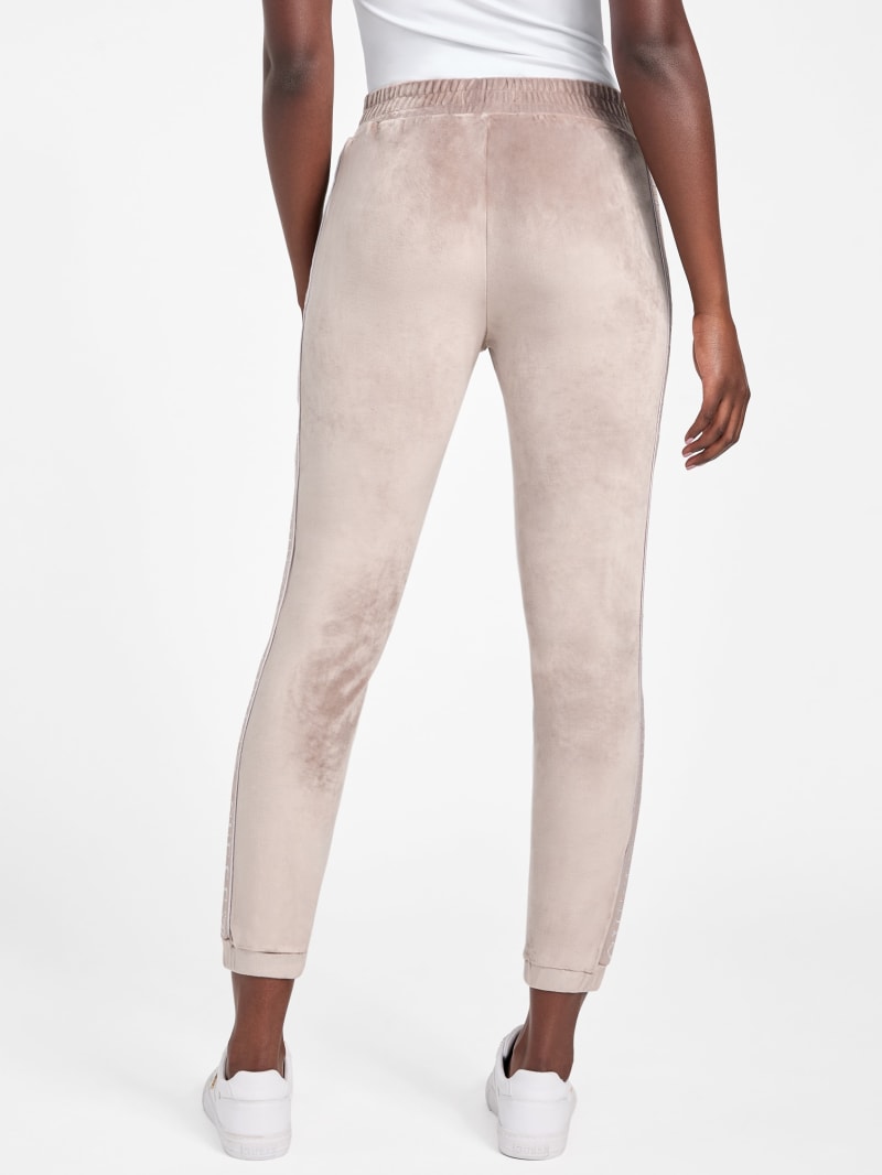 Eco Janess Logo-Tape Velour Joggers