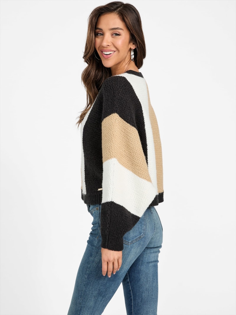 Abby Color-Block Sweater | GUESS Factory
