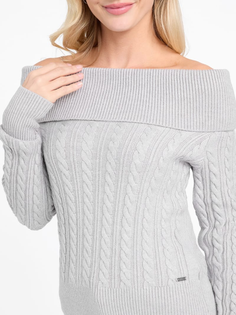 HAUNT 2WAY OFF SHOULDER PO ニット　ハウント　グレー HAUNT 2WAY OFF SHOULDER PO ニット ハウント グレー オフショルニット