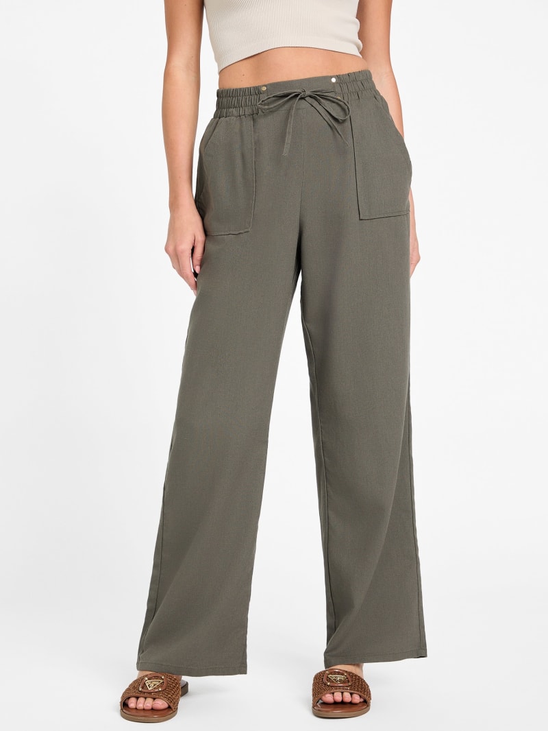 Crista Linen Pants | GUESS Factory