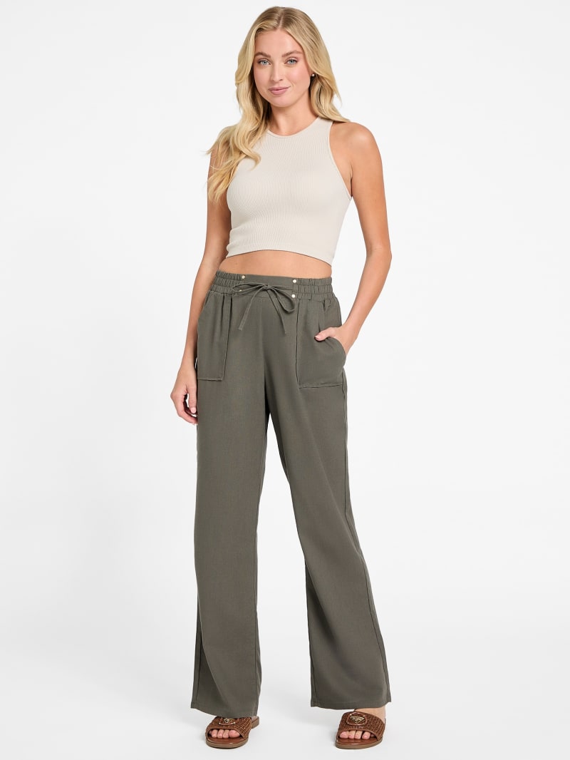 Crista Linen Pants | GUESS Factory