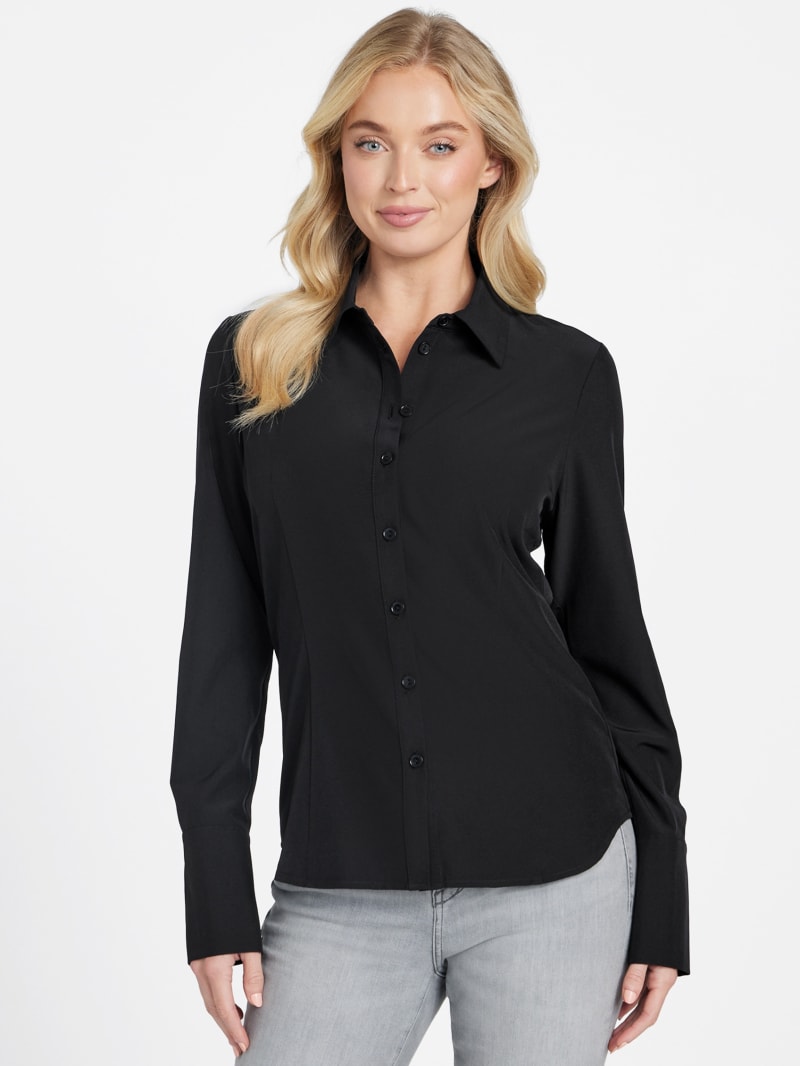 Julie Button-Down Shirt | GUESS Factory Ca