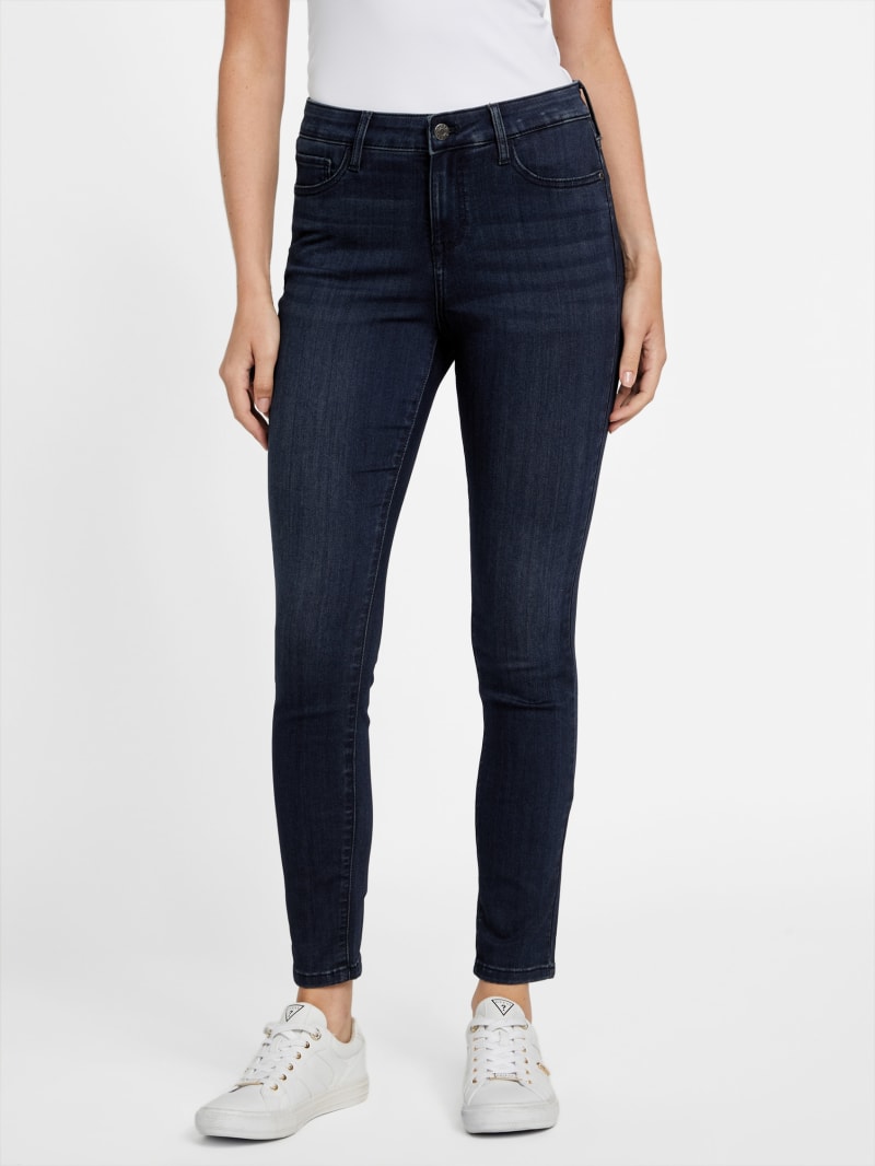 Eco Carina Mid-Rise Bling Pocket Skinny Jeans