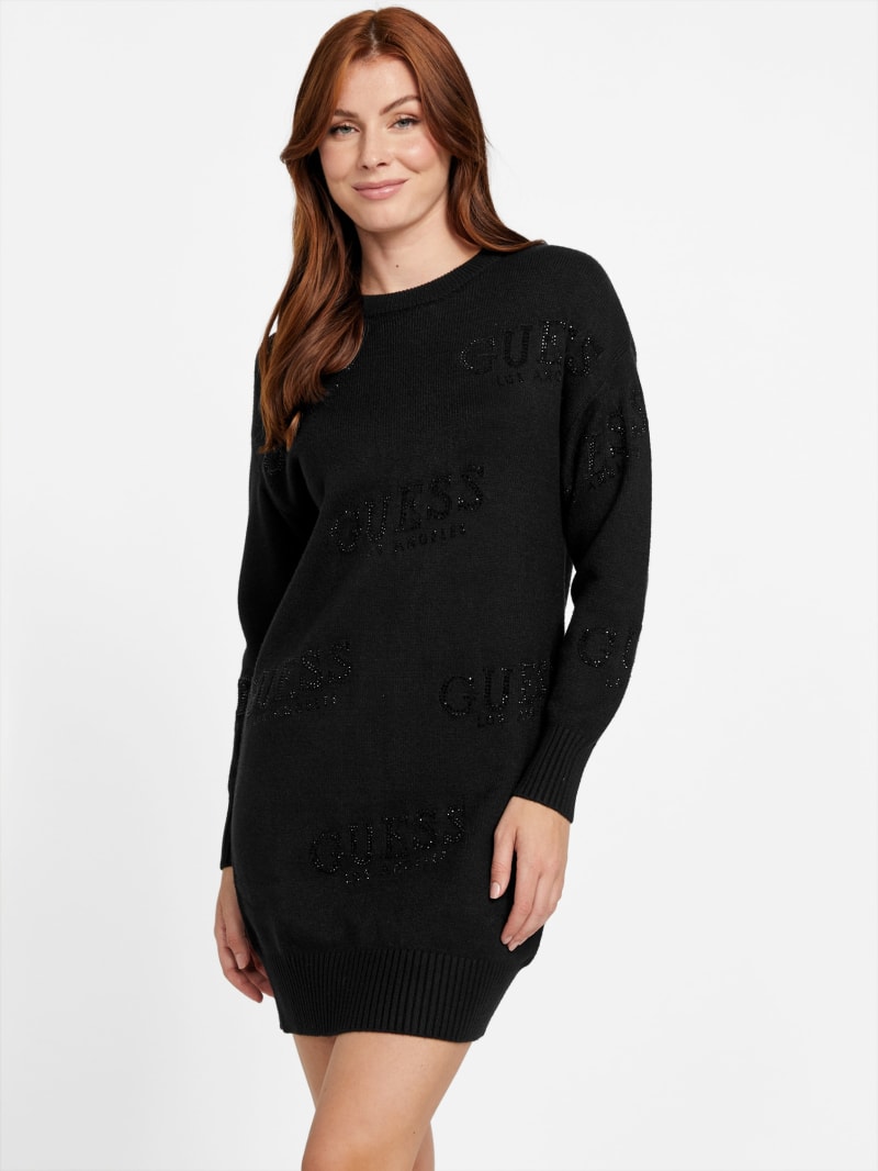 Dateryn Logo Printed Sweater Dress | GUESS Factory Ca