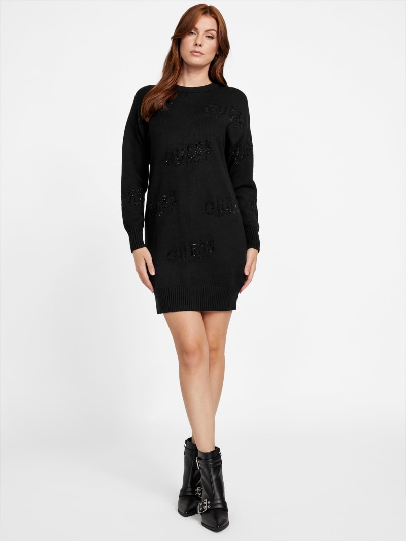 Dateryn Logo Printed Sweater Dress | GUESS Factory Ca