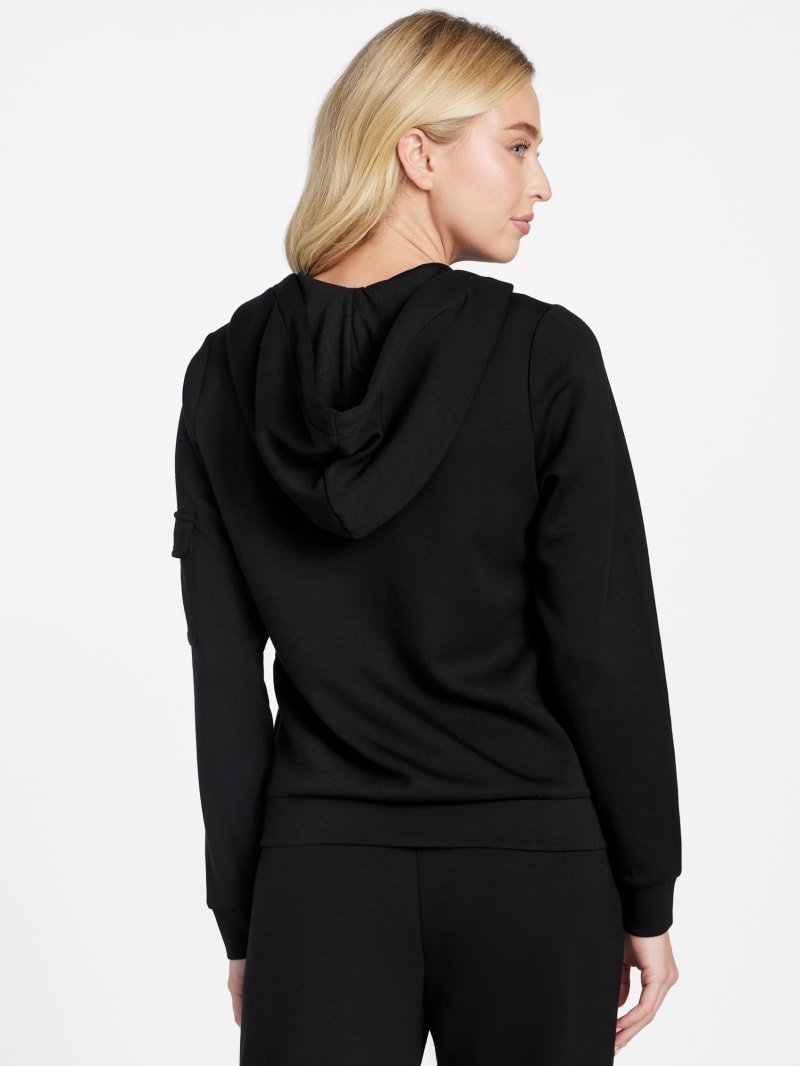 新品タグ付き　Bibiy ANGELICA SWEATSHIRT 黒 Thais Fleece Pullover | GUESS Factory