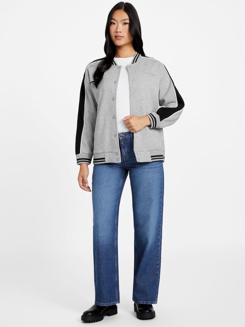 Brandy Color-Block Varsity Jacket | GUESS Factory Ca