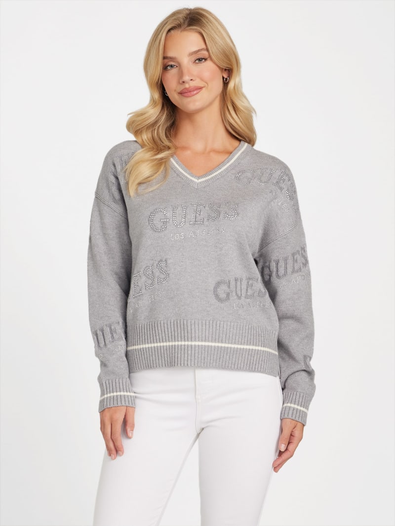Sweater Guess Factory Womens Tops Buy GUESS Factory Logo-Striped