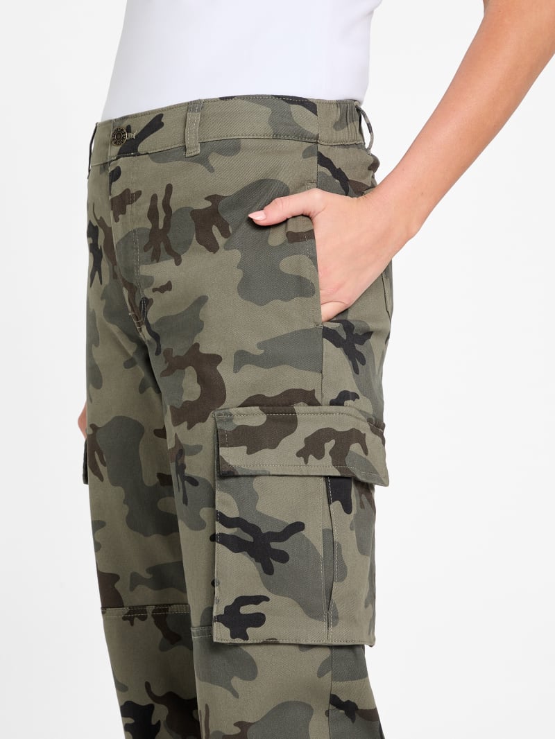 Whitney Camo Cargo Pants | GUESS Factory Ca