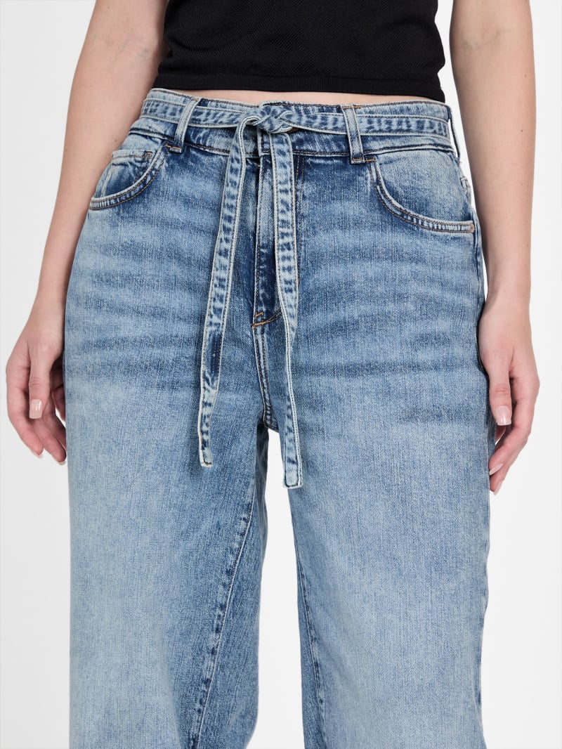 Chance High-Rise Wide Leg Jeans | GUESS Factory Ca