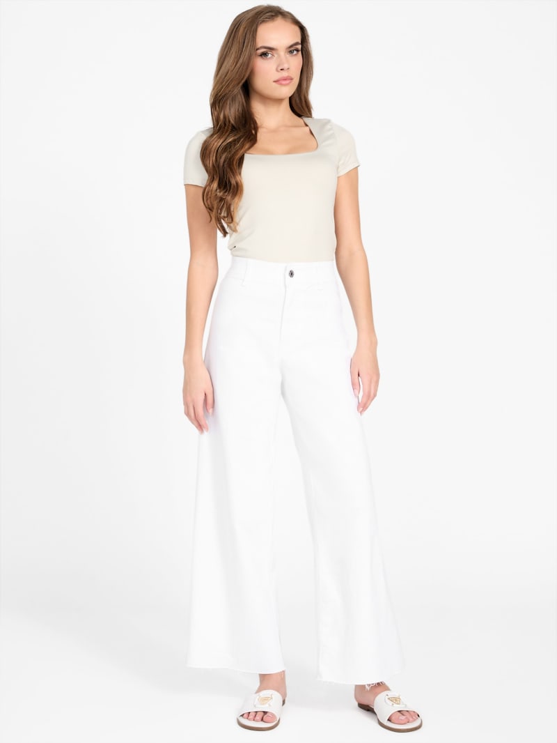 パンツ   Woman Pants White LV044B623G YAS Sandra White High-Rise Wide Leg Jeans | GUESS Factory
