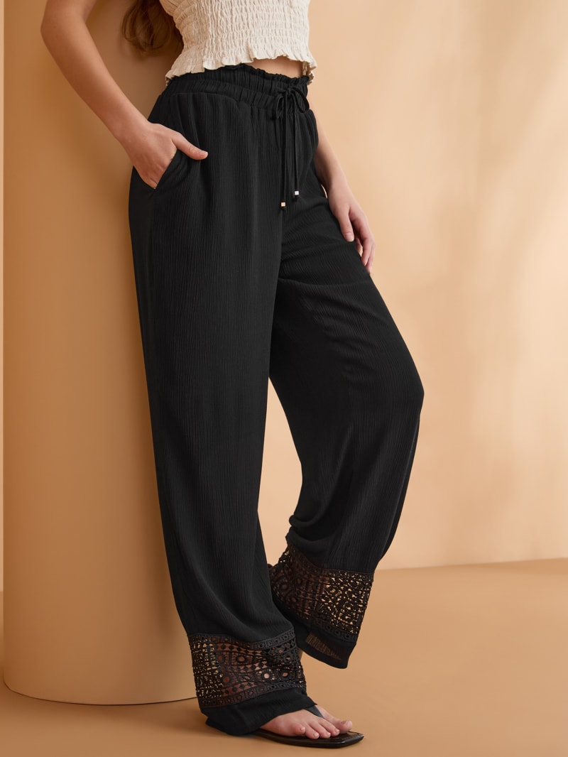 Allison Gauze Palazzo Pants | GUESS Factory