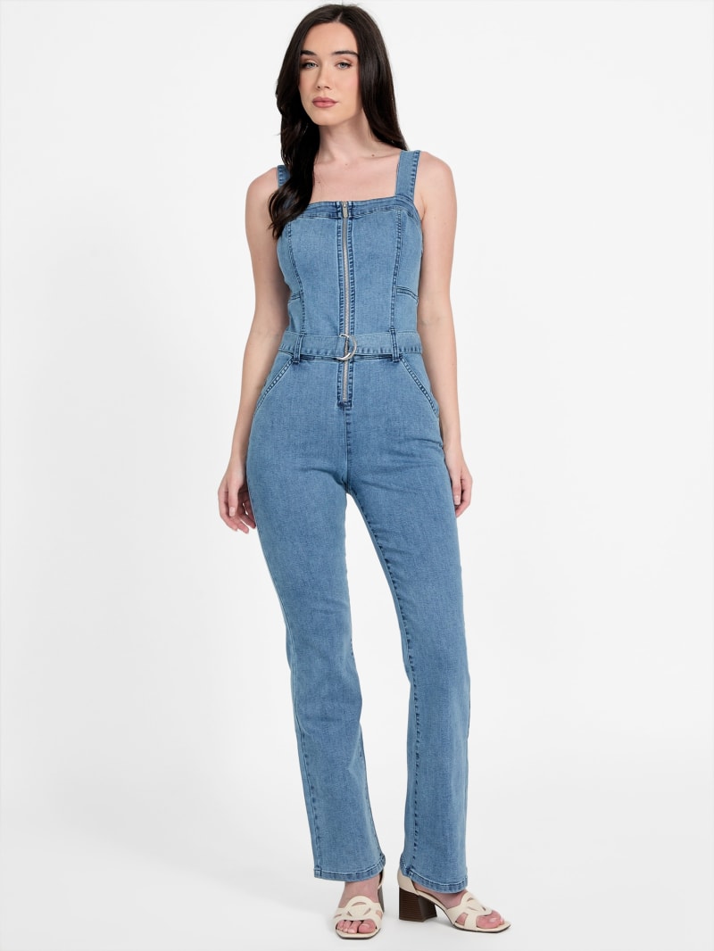 [新品] ゲス GUESS LAYLA DENIM JUMPSUIT GUESS Layla Denim Jumpsuit - Macy's