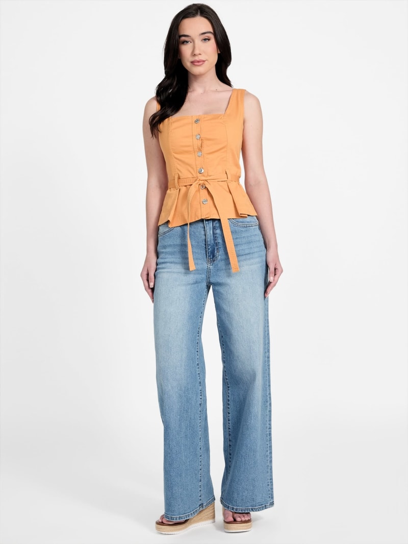 【GUESS】トゥイラ Twyla Twill Top | GUESS Factory