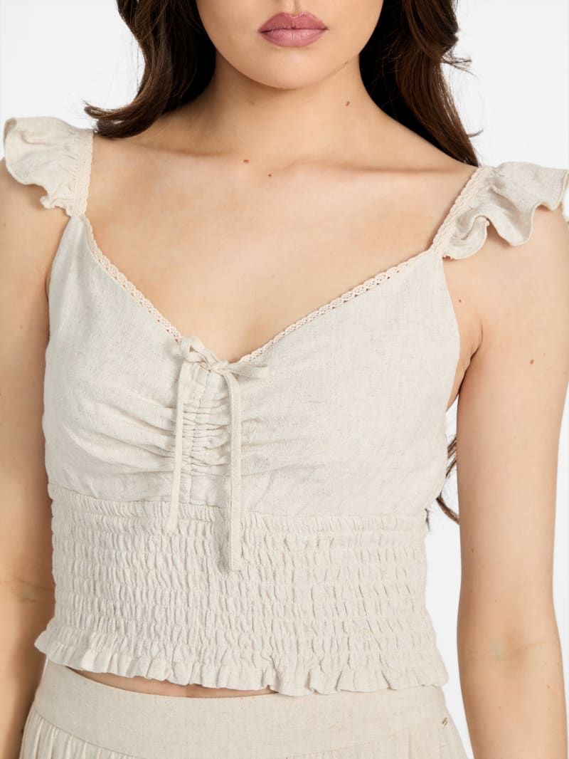 Crave Fame Juniors' Cozy Rib-Knit Top Beige Size Small | eBay
