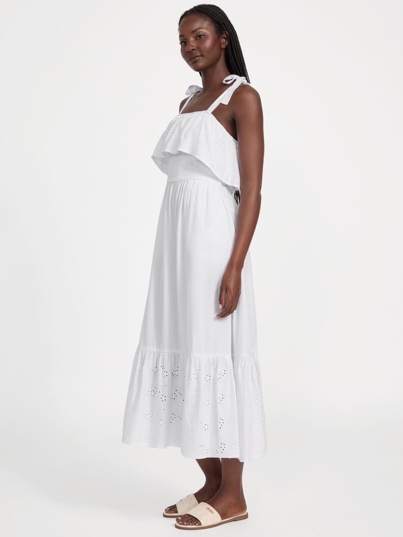 Sabrina Eyelet Maxi Dress | GUESS Factory