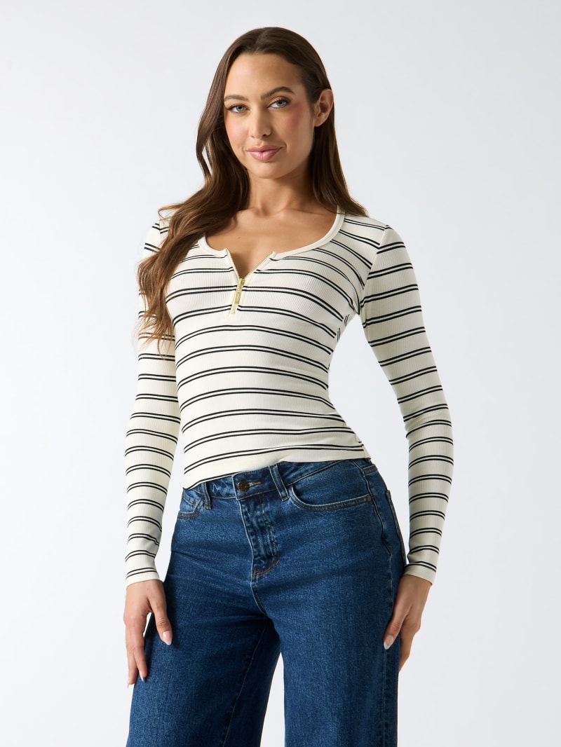 Half-zip knit top | GUESS Factory