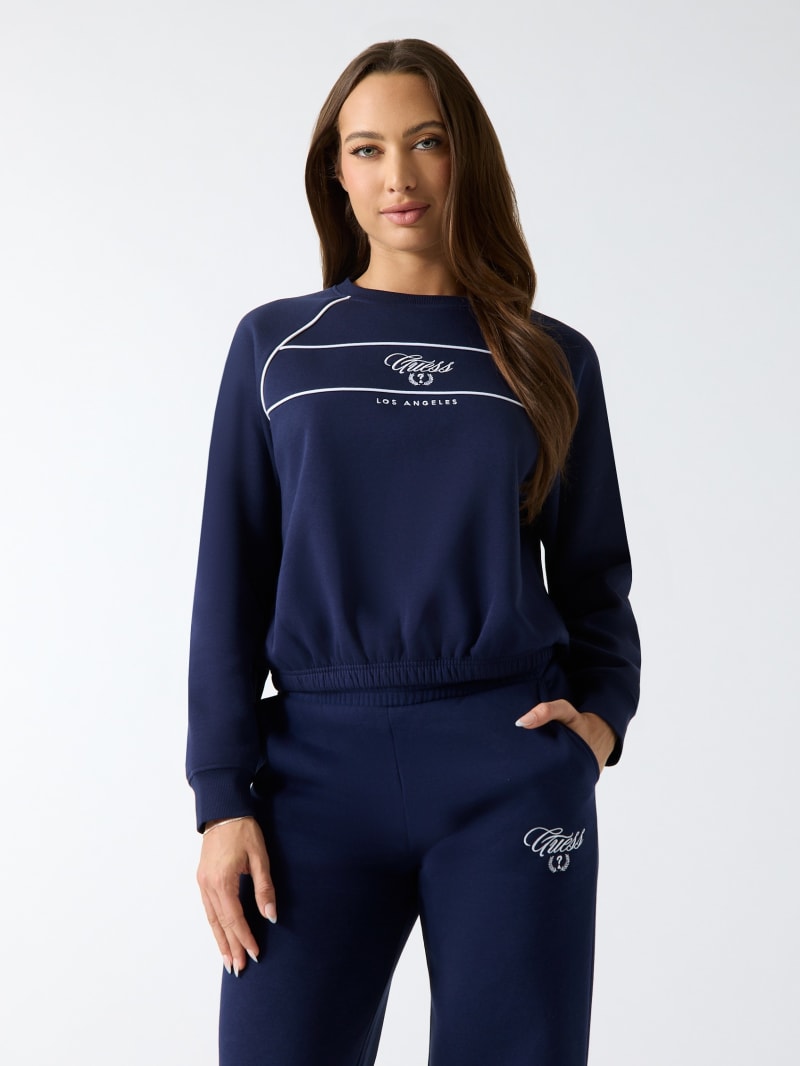 Logo cropped sweatshirt | GUESS Factory